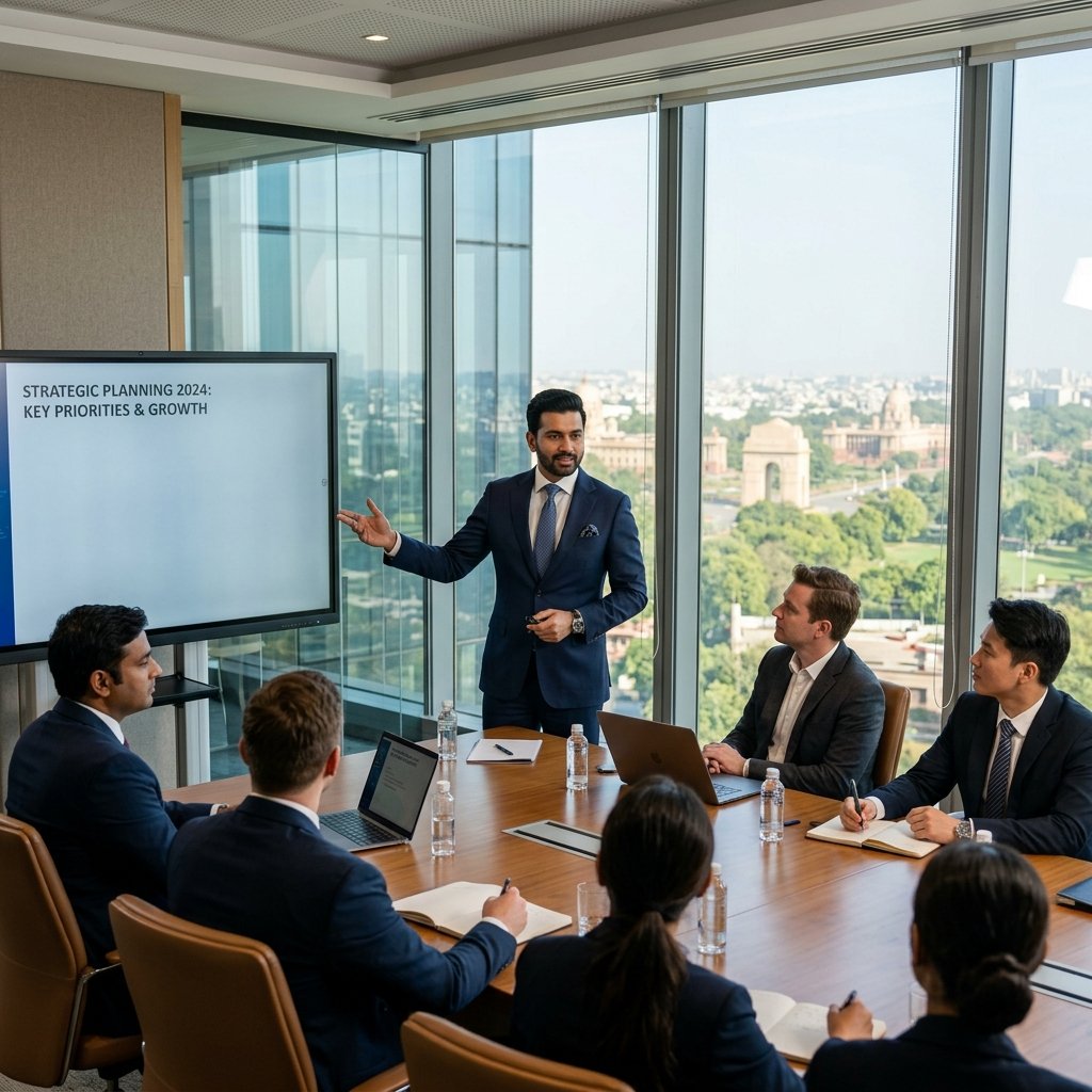 Indian Corporate Consultant Boardroom